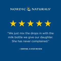 Siro Hỗ trợ Phát triển Trí não, Thị giác và Hệ Thần kinh ở trẻ sơ sinh - Nordic Naturals Baby’s DHA - 2 oz
