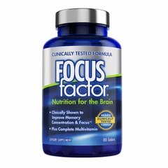 Viên uống giúp tăng cường trí nhớ, giảm stress Focus Factor, 180 viên