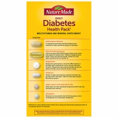 M14 NM DIABETES Điều hòa đường huyết Nature Made Diabetes Health Pack, 60 gói