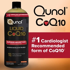 Thuốc uống bổ sung CoQ10 dạng nước Qunol Liquid Superior Absorption CoQ10 900ml