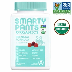 Kẹo dẻo đa Vitamin cho bé và trẻ em SmartyPants USDA Organic Complete Multivitamin, 180 Gummies