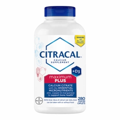 M1 CITRACAL MAX Thuốc bổ sung Canxi Citracal Maximum Calcium Citrate + D3, 280 viên