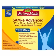 Giảm stress, hỗ trợ khớp Nature Made SAM-e Advanced 400 mg, 60 viên