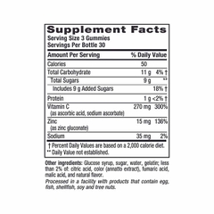 Kẹo dẻo bổ sung Kẽm + Vitamin C tăng đề kháng Vitafusion Power Zinc 15 mg, 180 viên