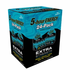 Nước tăng lực vị quả mọng 5-hour Energy Shot, Extra Strength, Blue Raspberry, 1.93 fl oz, 24 chai