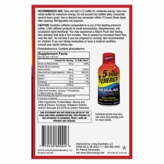 Nước tăng lực vị quả mọng 5-Hour Energy Shot, Regular Strength, Pomegranate, 1.93 fl. oz, 24 chai