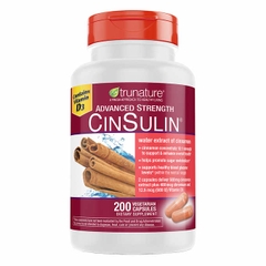 Hỗ trợ cân bằng đường huyết từ vỏ quế trunature Advanced Strength CinSulin, 200 viên