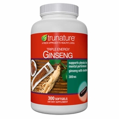 Viên uống nhân sâm trunature Triple Energy Ginseng with Eleuthero 300 mg, 300 viên