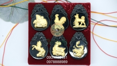 Mặt 12 con giáp mạ vàng PTCA15