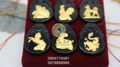 Mặt 12 con giáp mạ vàng PTCA15