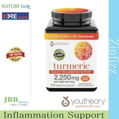 M23 TUMERIC 210 Viên uống nghệ hàm lượng cao youtheory Turmeric Extra Strength Formula 2,250mg 210 viên