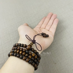 Vòng tràng 108 hạt gỗ Bách Xanh chìm 6 ly thơm