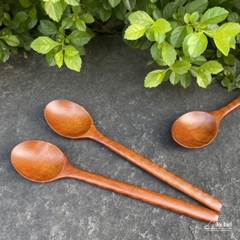 Thìa ăn gỗ Nhãn (size to) xuất khẩu