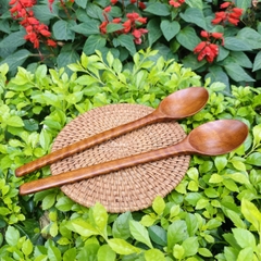 Thìa ăn gỗ Nhãn (size to) xuất khẩu