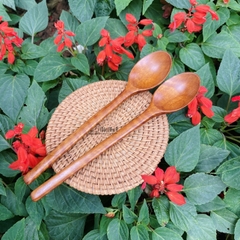 Thìa ăn gỗ Nhãn (size to) xuất khẩu