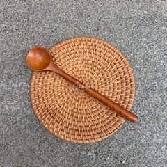 Thìa tròn cafe gỗ Nhãn (size ngắn) xuất khẩu