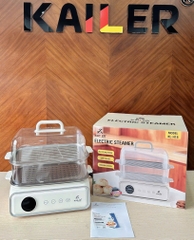Nồi lẩu,hấp điện đa năng 2 tầng kailer model KL-H18