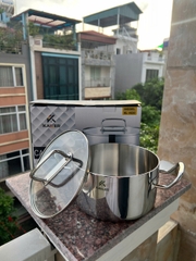 Nồi inox nắp kính Kailer size 20cm, KL-N20