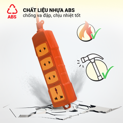 Ổ cắm điện công nghiệp Honjianda, công suất 4000W, lõi sứ chống cháy chịu nhiệt tốt