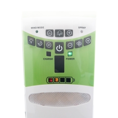 Quạt sạc tích điện hơi nước Honjianda 918PS - chế độ gió tự nhiên, lồng quạt 18 inch, có bánh xe di chuyển tiện lợi