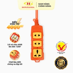 Ổ cắm điện công nghiệp Honjianda, công suất 4000W, lõi sứ chống cháy chịu nhiệt tốt