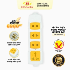 Ổ cắm điện công nghiệp không dây Honjianda, công suất 6000W, lõi sứ chống cháy