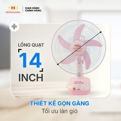 Quạt sạc tích điện 14 inch HJD FL304