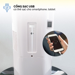 Quạt sạc tích điện hơi nước Honjianda 918PS - chế độ gió tự nhiên, lồng quạt 18 inch, có bánh xe di chuyển tiện lợi