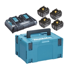 Bộ pin sạc Makita MKP3PT184 (BL1850Bx4 + DC18RD) 197626-8