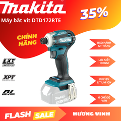 Máy bắt vít pin Makita DTD172RTE