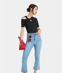 ÁO THUN CUTOUT NGỰC TAY NGẮN