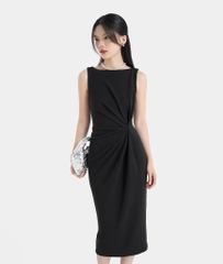ĐẦM SÁT NÁCH XOẮN EO FORM BÚT CHÌ