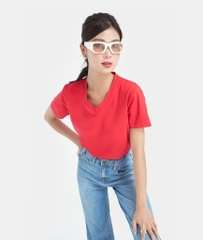 ÁO THUN TRƠN MÀU CỔ TIM FORM FIT
