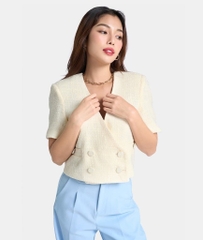 ÁO BLAZER CROP NGẮN TAY