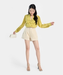 QUẦN SHORT DIỄU CHỈ TRẮNG