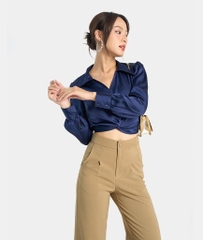 QUẦN DÀI ỐNG RỘNG GẬP GẤU