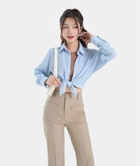 QUẦN TÂY DÁNG FIT TÚI TRƯỚC