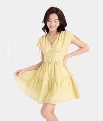 ĐẦM MINI RÚT VAI 2 TẦNG