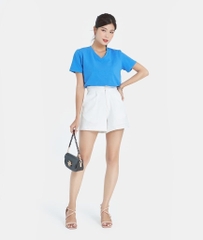 ÁO THUN TRƠN MÀU CỔ TIM FORM FIT