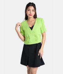 ÁO BLAZER CROP NGẮN TAY