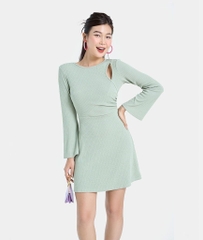 ĐẦM THUN TAY LOE CUT OUT