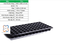Khay ươm cây 72   LỖ