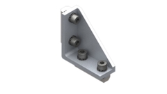 90° mounting bracket for profiles, with screws - MFI-A141