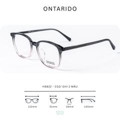 GỌNG KÍNH CẬN, HIỆU ONTARIDO, MÃ: HB822