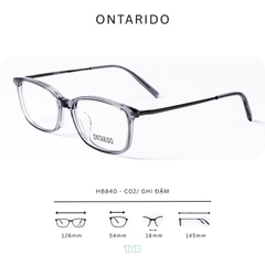GỌNG KÍNH CẬN, HIỆU ONTARIDO, MÃ: HB840