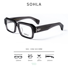 GỌNG KÍNH CẬN, HIỆU SOHLA, MÃ 553