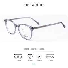 GỌNG KÍNH CẬN, HIỆU ONTARIDO, MÃ: HB822