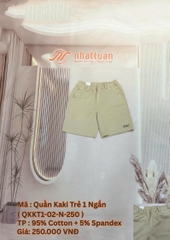 QUẦN KAKI TRẺ 1 NGẮN
