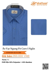 ÁO VẠT NGANG FIT CARO 1 NGẮN