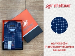 Áo vạt ngang caro nam tay ngắn 2-360